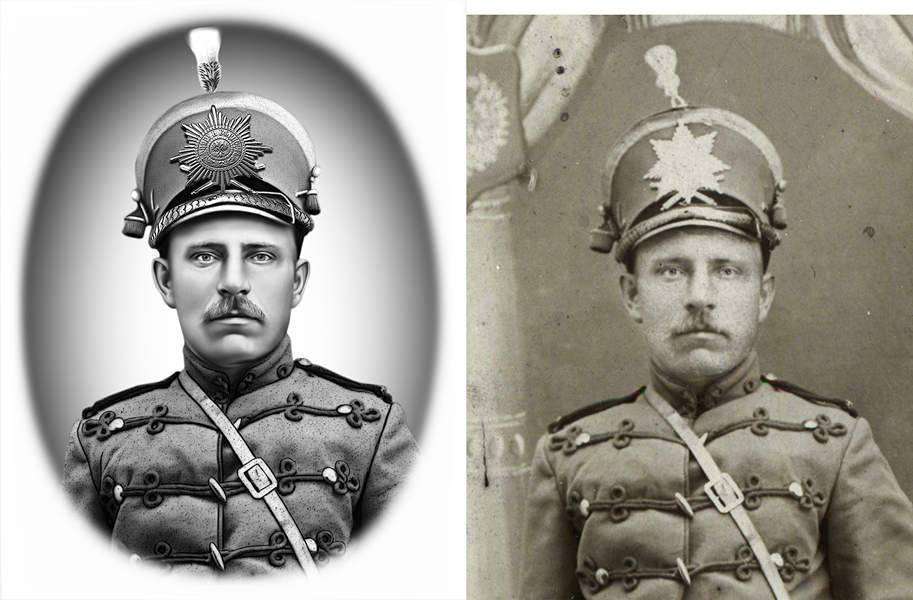 Щетинин Василий Корнеевич после службы (слева) 1.jpg